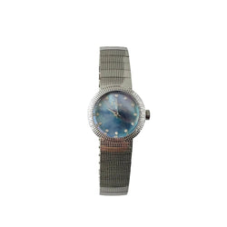 Montre de dame DIOR "La Baby D" en acier, nacre et diamants