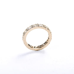 Bague Alliance américaine en or blanc et diamants