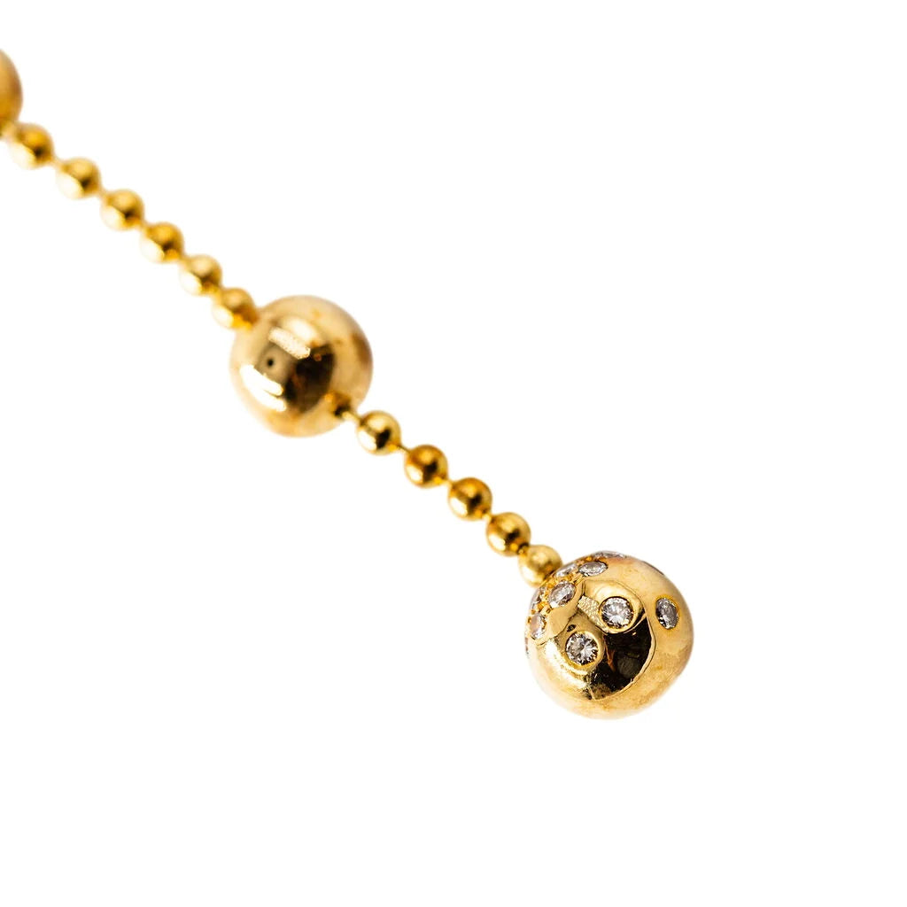 Collier Pendentif CARTIER "Draperie de décolleté" en or jaune et diamants
