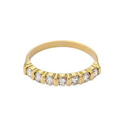 Bague Alliance en or jaune et diamants