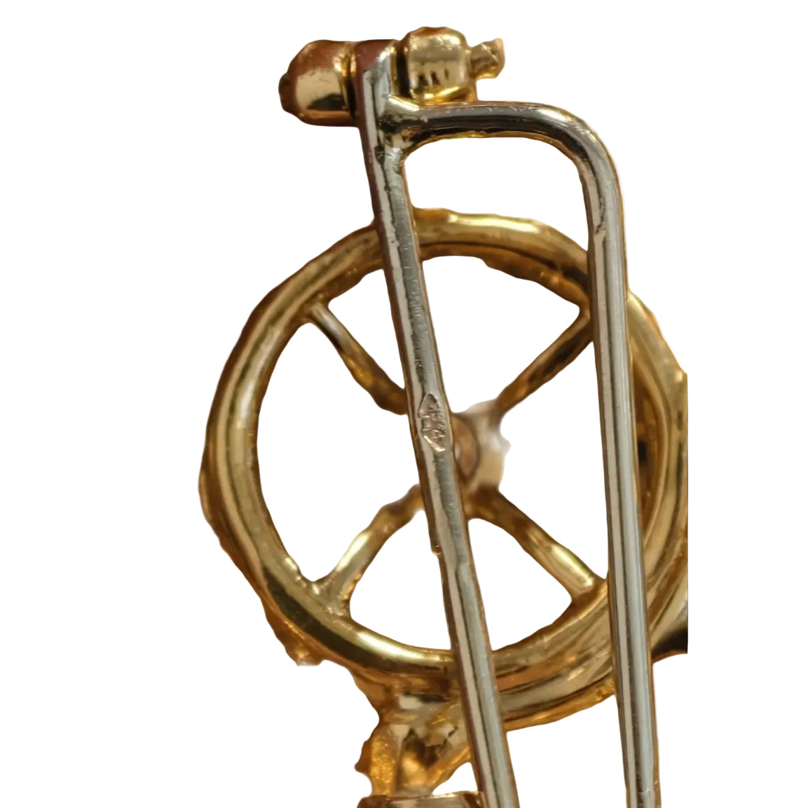 Broche Clip VAN CLEEF & ARPELS en or jaune et diamants