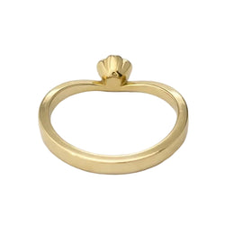 Bague Solitaire en or jaune et diamant