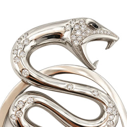 Pendentif BOUCHERON "Trouble Serpent" GM en or blanc et diamants
