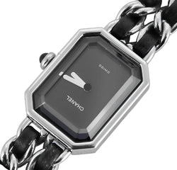 Montre CHANEL "Première" en acier et cuir