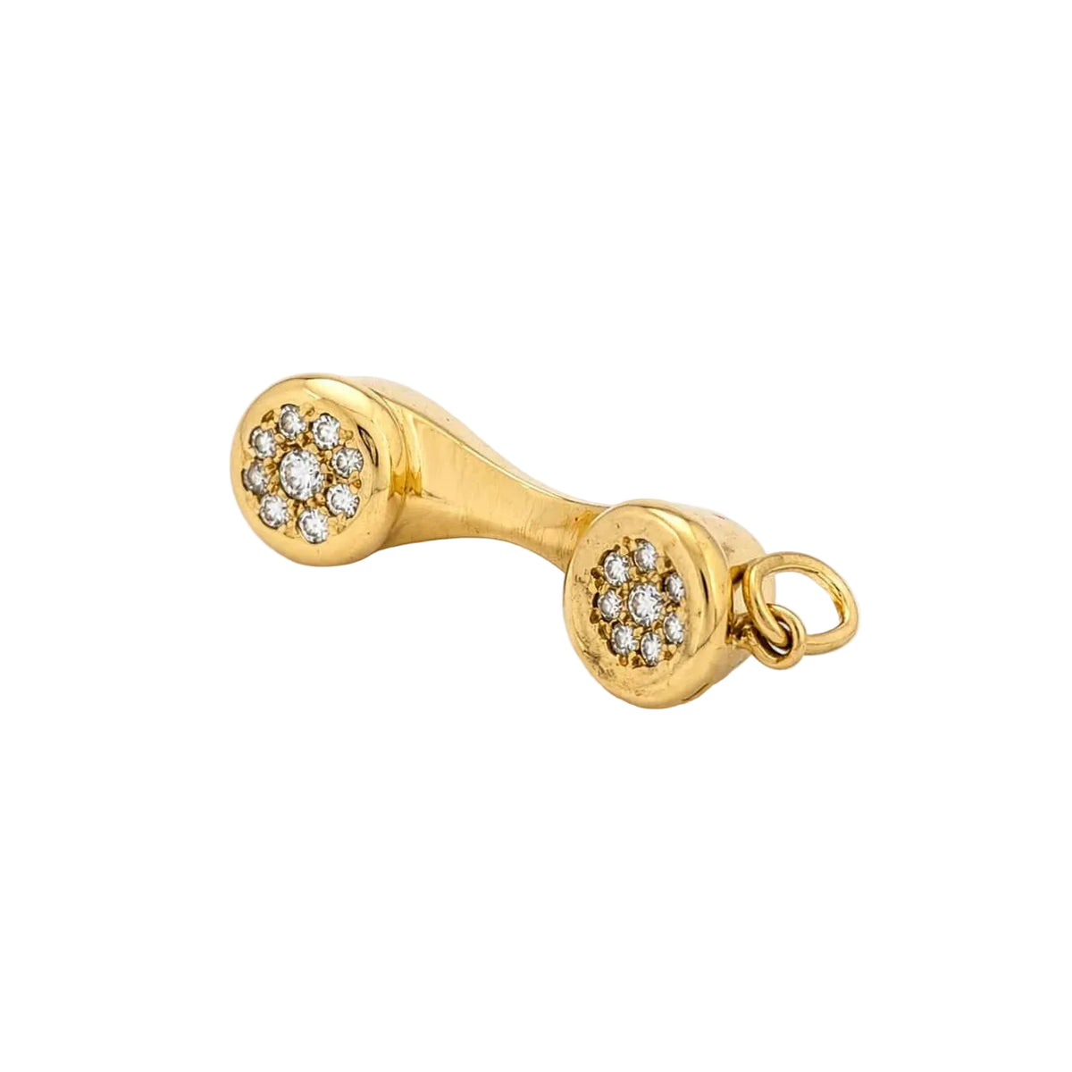 Pendentif en or jaune et diamants