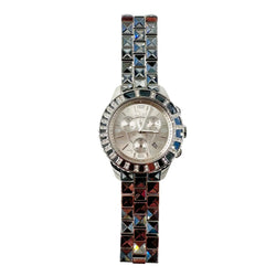 Montre DIOR "Christal" en acier, cristal saphir et diamants