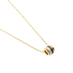 Collier Pendentif BOUCHERON "Quatre" en or jaune, or rose, or blanc, PVD et diamants