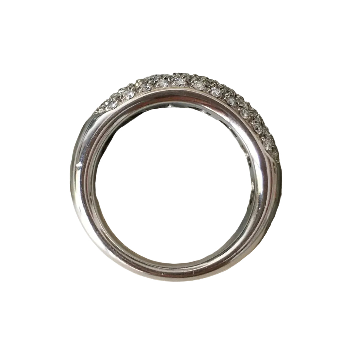 Bague Pavée DAMIANI en or blanc et diamants