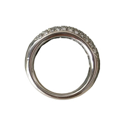Bague Pavée DAMIANI en or blanc et diamants