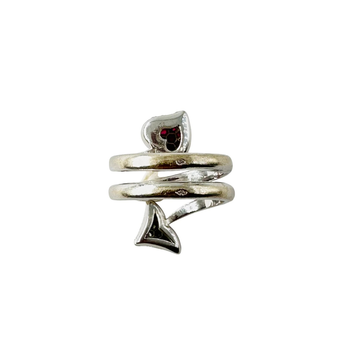 Bague DIOR "Diablotine" en or blanc, rubis et diamants