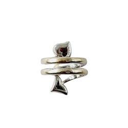 Bague DIOR "Diablotine" en or blanc, rubis et diamants