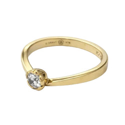 Bague Solitaire en or jaune et diamant