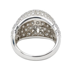 Bague Pavée en or blanc et diamants
