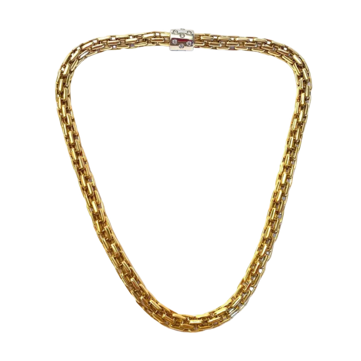 Collier Maille POMELLATO en or blanc, or jaune et diamants
