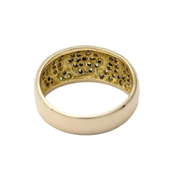 Bague Dôme en or jaune et diamants