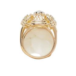 Bague Tank en or jaune et diamants