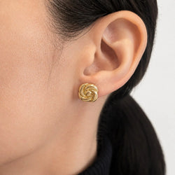 Boucles d’oreilles Puces en or jaune
