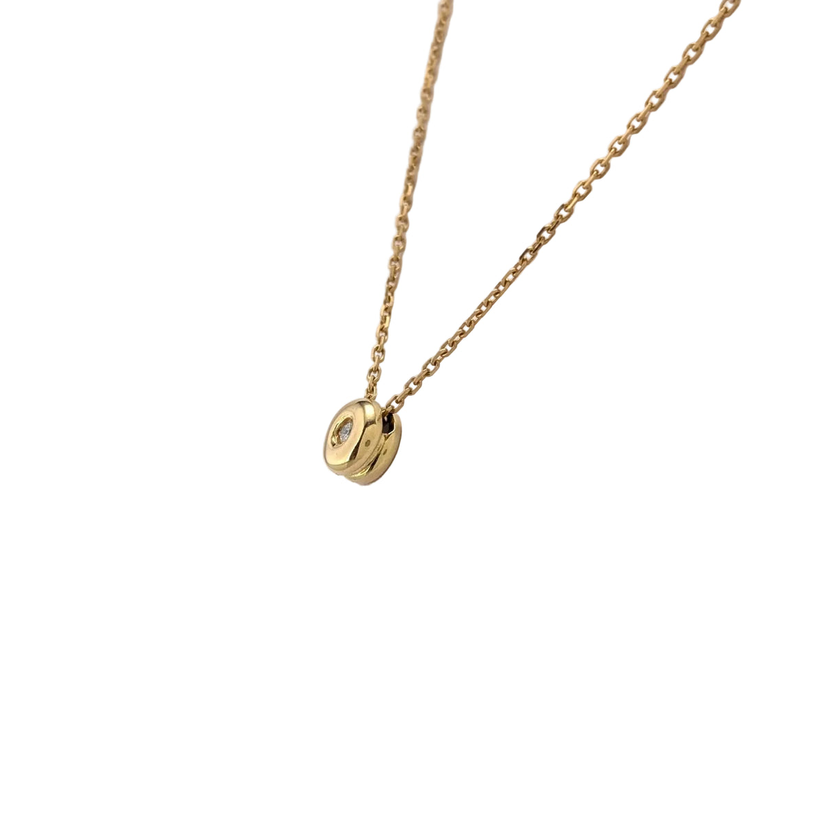 Collier Pendentif en or jaune et diamant