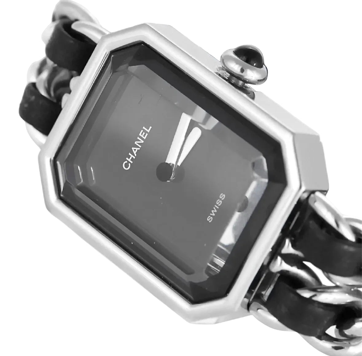 Montre CHANEL "Première" en acier et cuir