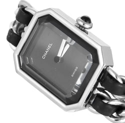 Montre CHANEL "Première" en acier et cuir