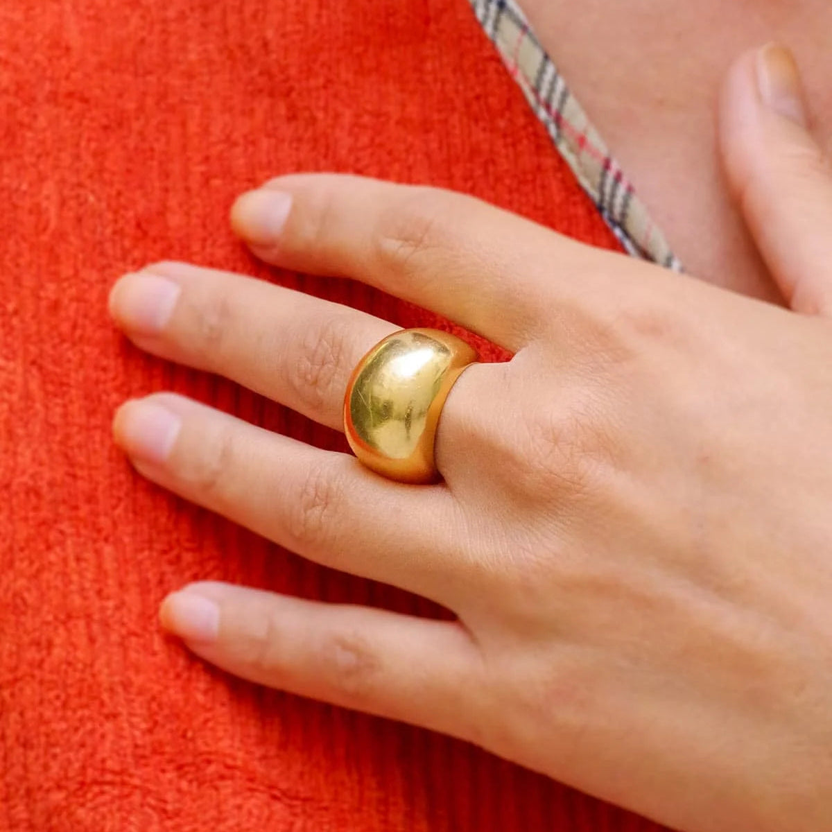 Bague Dôme en or jaune