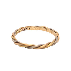 Bague Alliance CARTIER en or blanc, or jaune et or rose