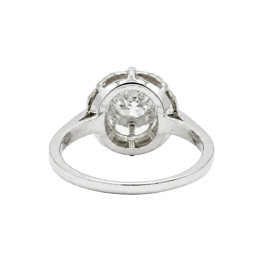 Bague Solitaire en or blanc et diamant