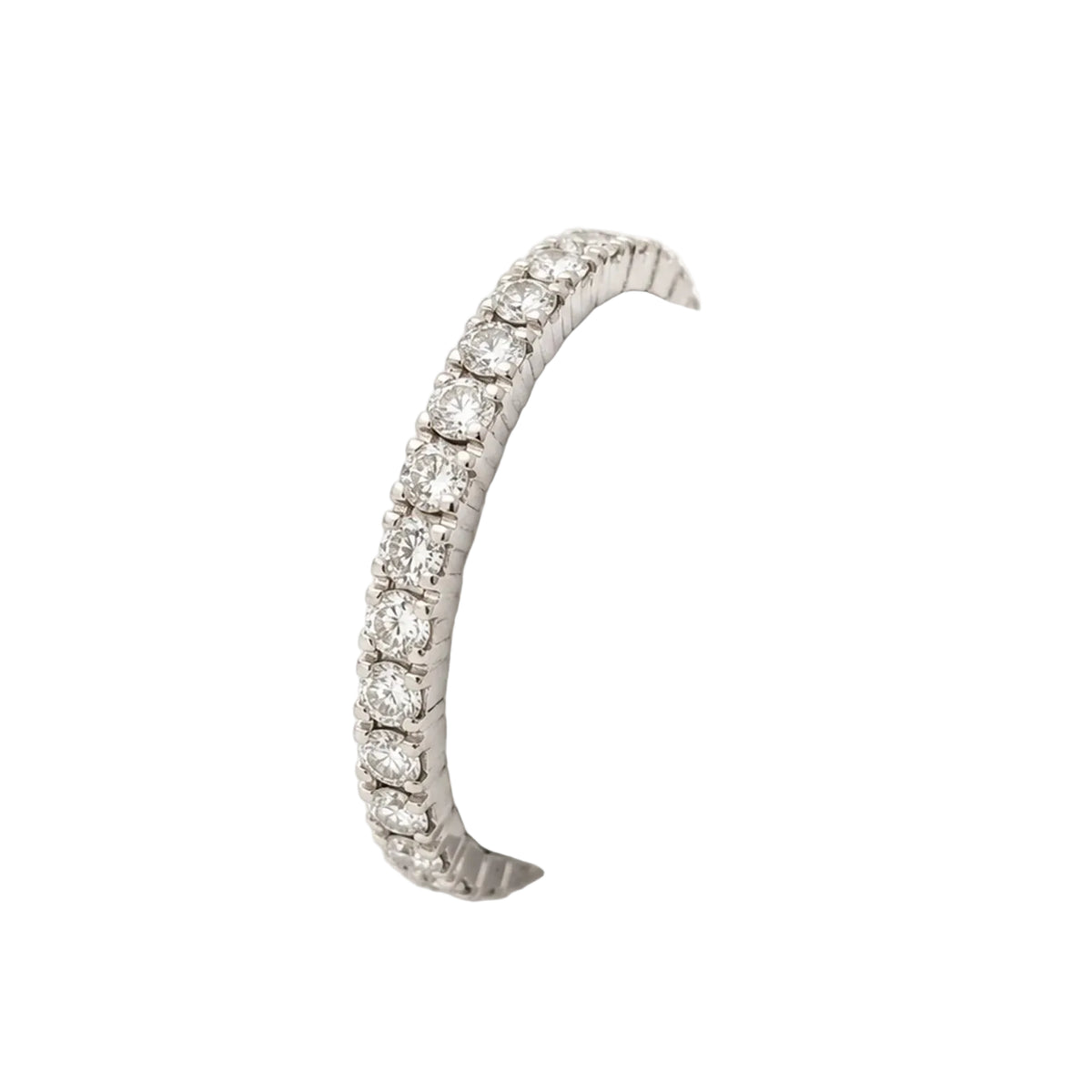 Bague Alliance en or blanc et diamants