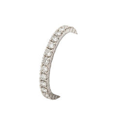 Bague Alliance en or blanc et diamants