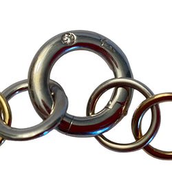 Bracelet Maille POMELLATO "Lucciole" en or blanc, or jaune, or rose et diamant