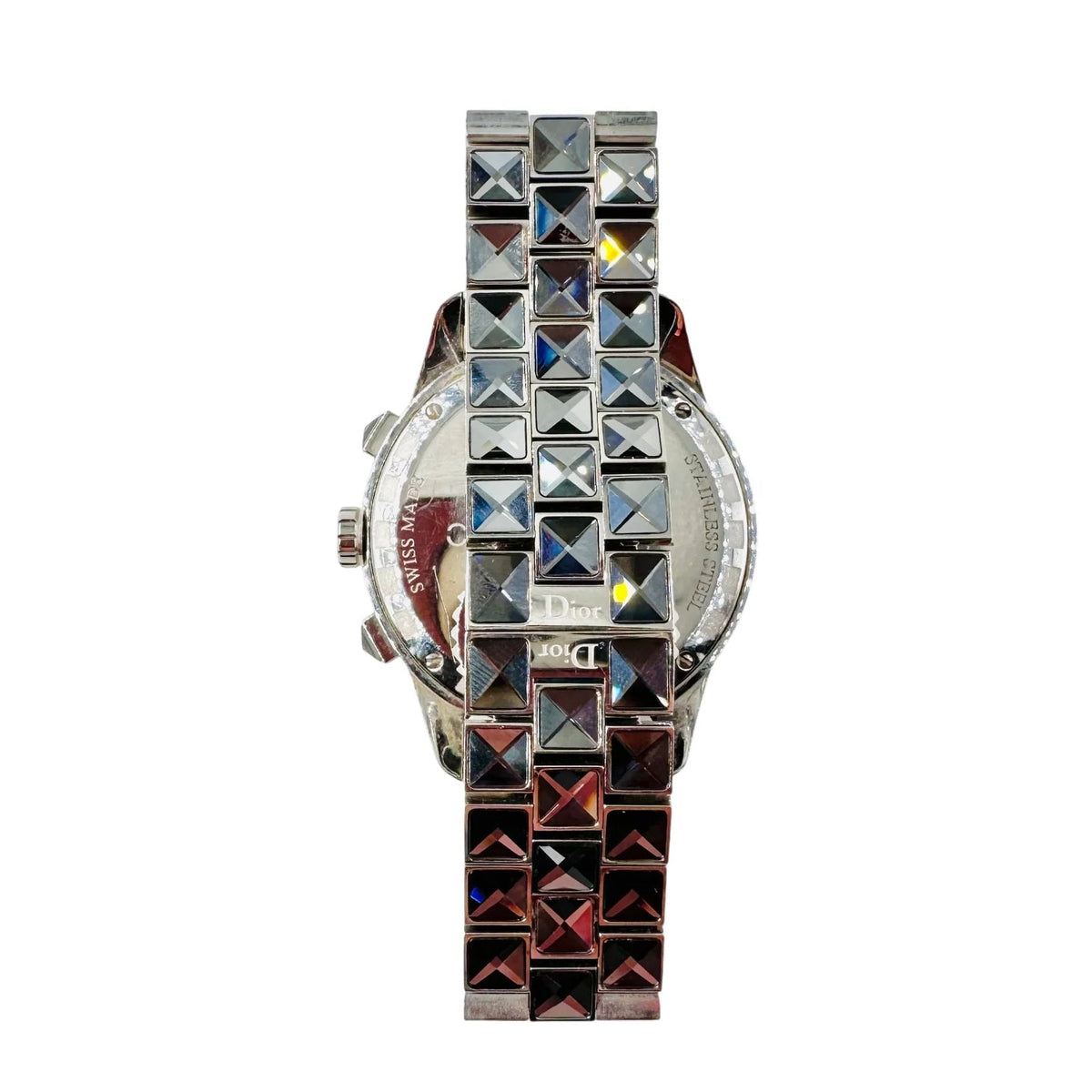 Montre DIOR "Christal" en acier, cristal saphir et diamants