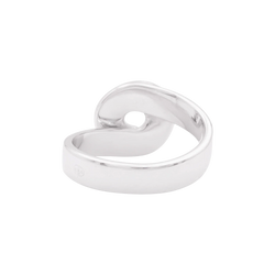 Bague Pavée DINH VAN "Double Sens" en or blanc et diamants