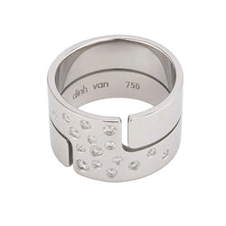 Bague Bandeau DINH VAN "Seventies" en or blanc et diamants