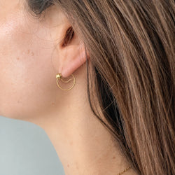 Boucles d'oreilles Créoles en or rose