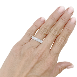 Bague Alliance BOUCHERON "Éternelle" en or blanc et diamants