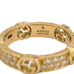 Bague GUCCI en or jaune et diamants