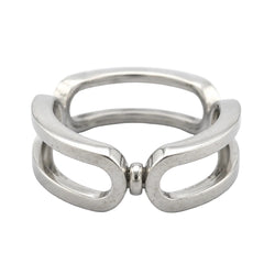 Bague en or blanc et diamants