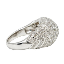 Bague Pavée en or blanc et diamants