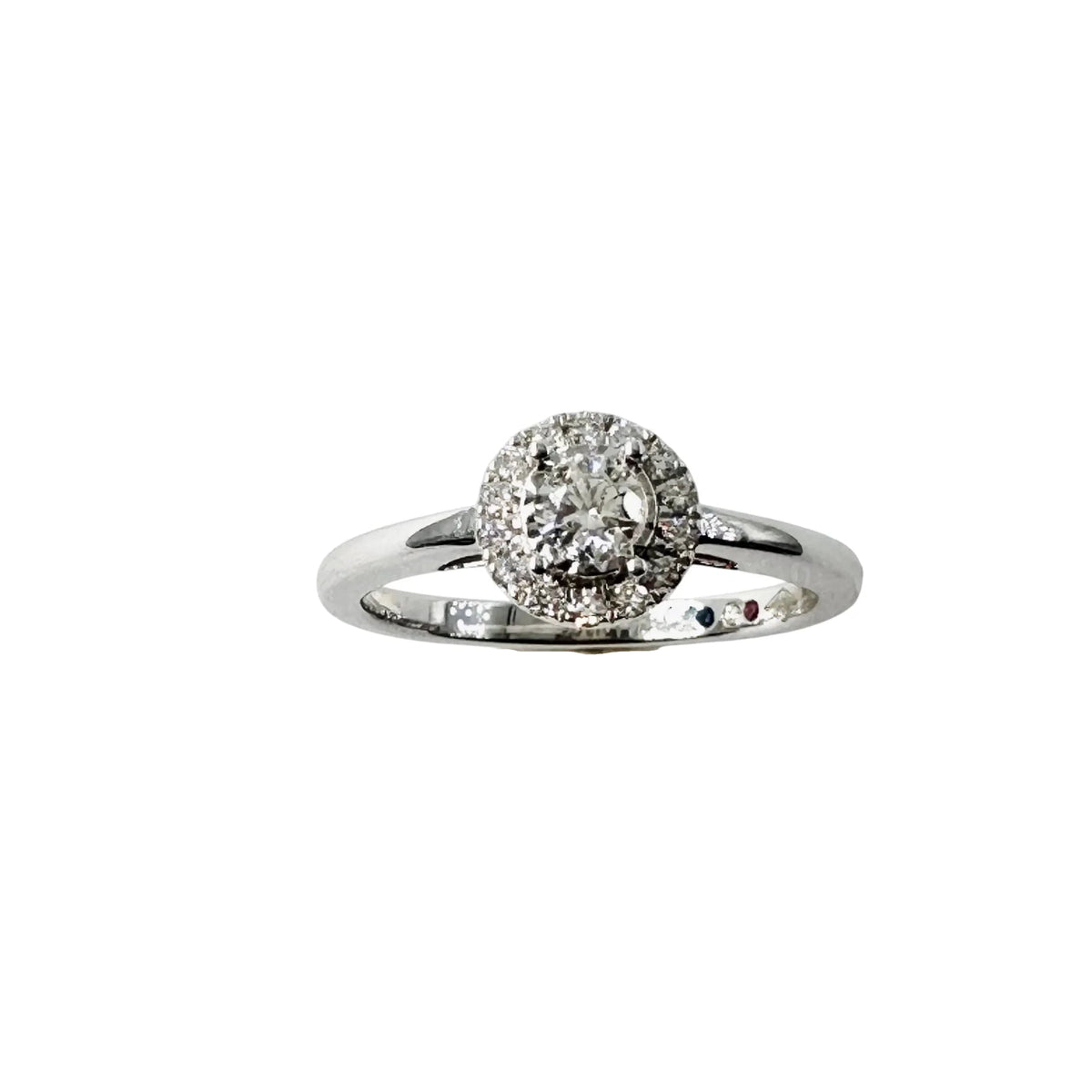 Bague Solitaire JULIETTE en or blanc et diamants