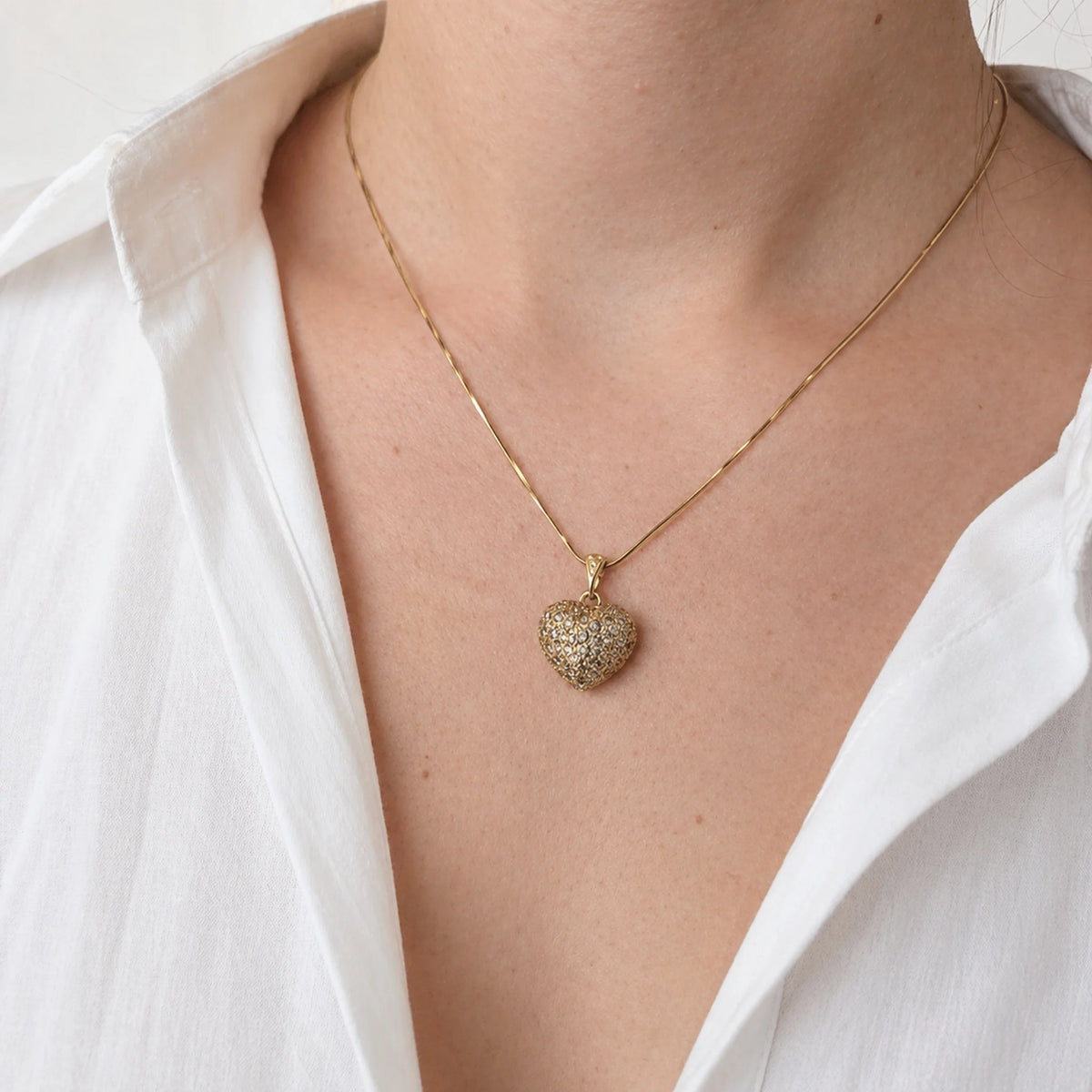 Pendentif en or jaune et diamants