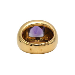 Bague Dôme BOUCHERON en or jaune et améthyste