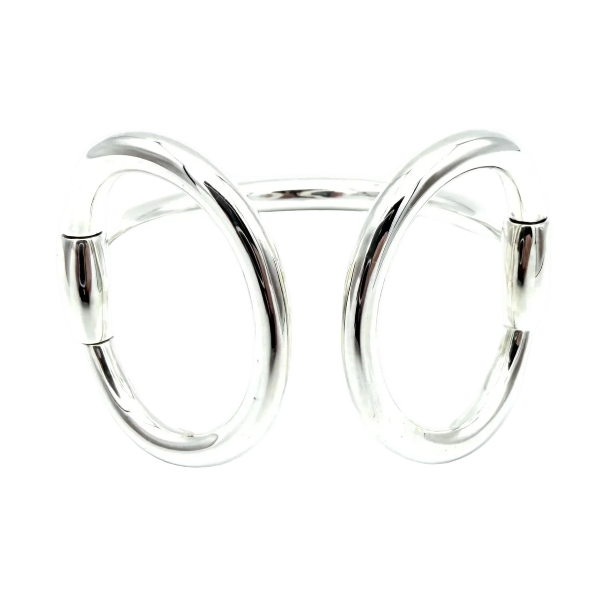 Bracelet Jonc HERMÈS "Nausicaa" GM en argent