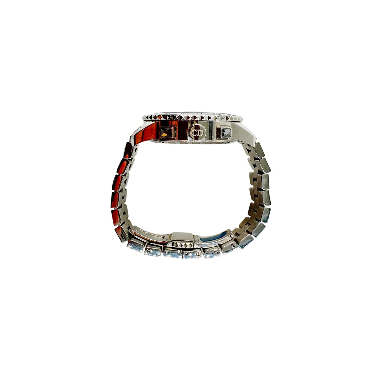 Montre DIOR "Christal" en acier, cristal saphir et diamants