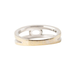 Bague GEMMYO "Cassandra" en or blanc, aigue-marine et diamants