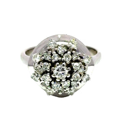 Bague Cocktail en or blanc et diamants