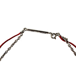 Collier Pendentif DIOR Croix en argent et cordon
