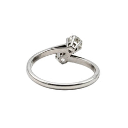 Bague Toi & Moi en or blanc et diamants