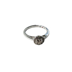 Bague Solitaire JULIETTE en or blanc et diamants