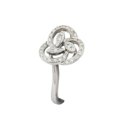 Bague en or blanc et diamants