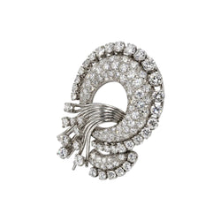 Broche Épingle en or blanc, platine et diamants